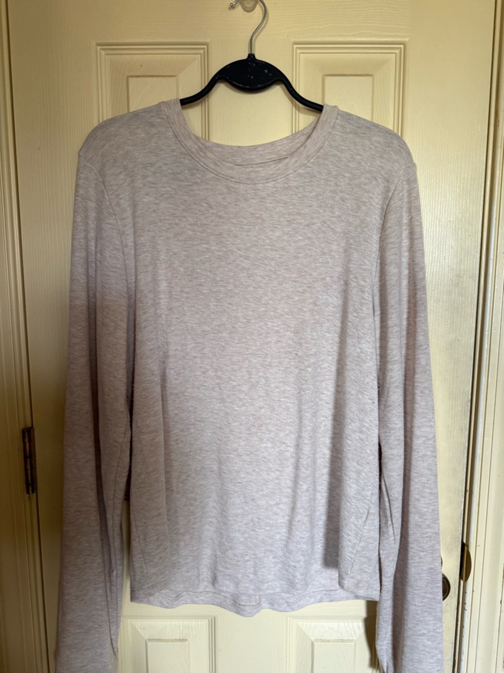 American Eagle Outfitters Long-Sleeve Crewneck Shirt - Light Gray